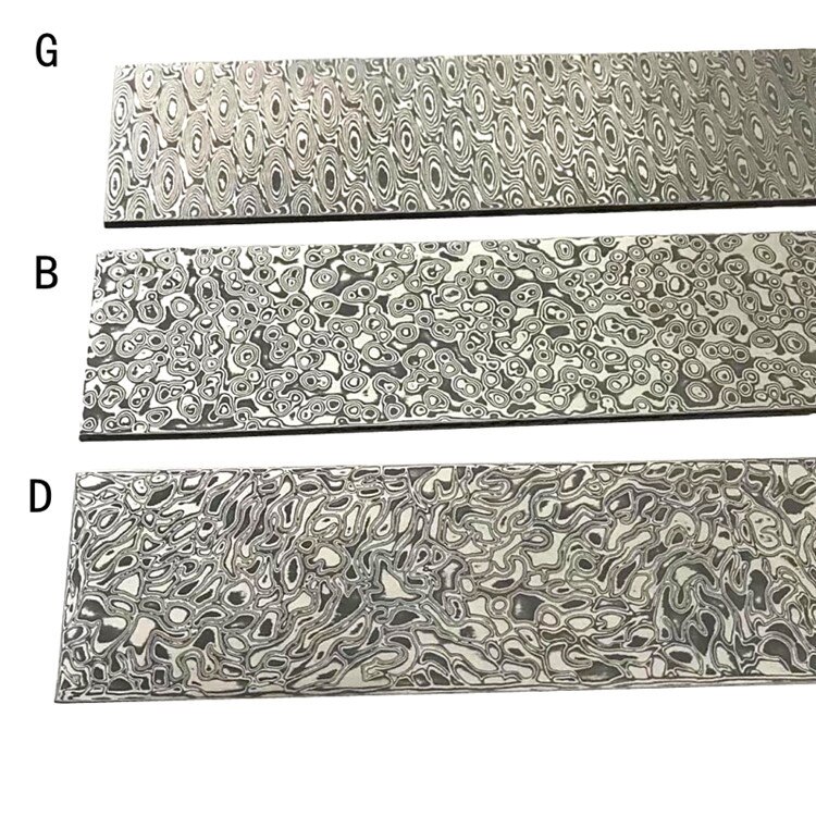 VG10 Sandwich Damascus steel forging raw material knife strip knife embryo patterned steel strip DIY pattern Melaleuca 1PCS