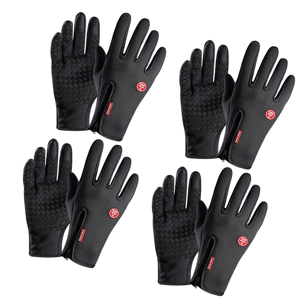 4x Winter Volledige Vingers Handschoenen Voor Workout Fietsen Fietsen Vissen Jagen