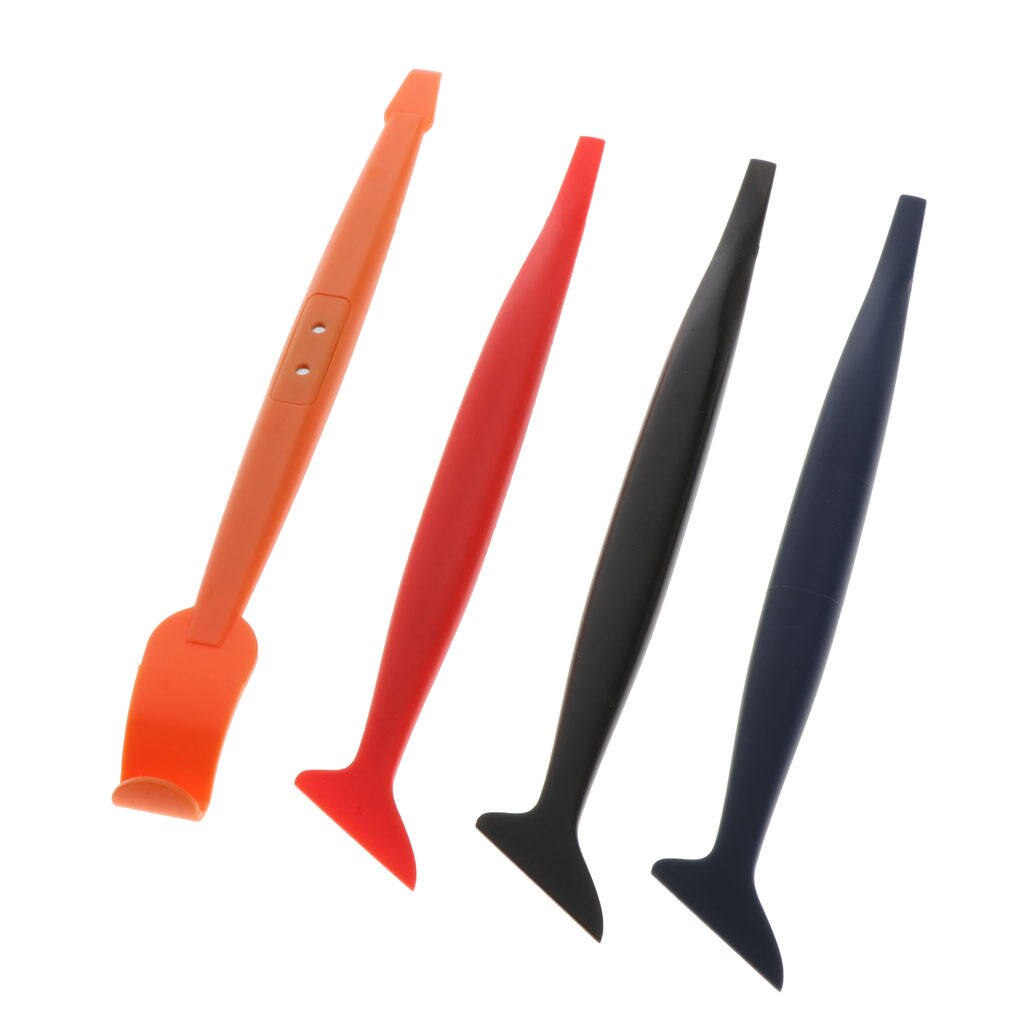 Carbon Fiber Vinyl Wrap Stick Magnetic Scraper Corner Sticker Tool Auto