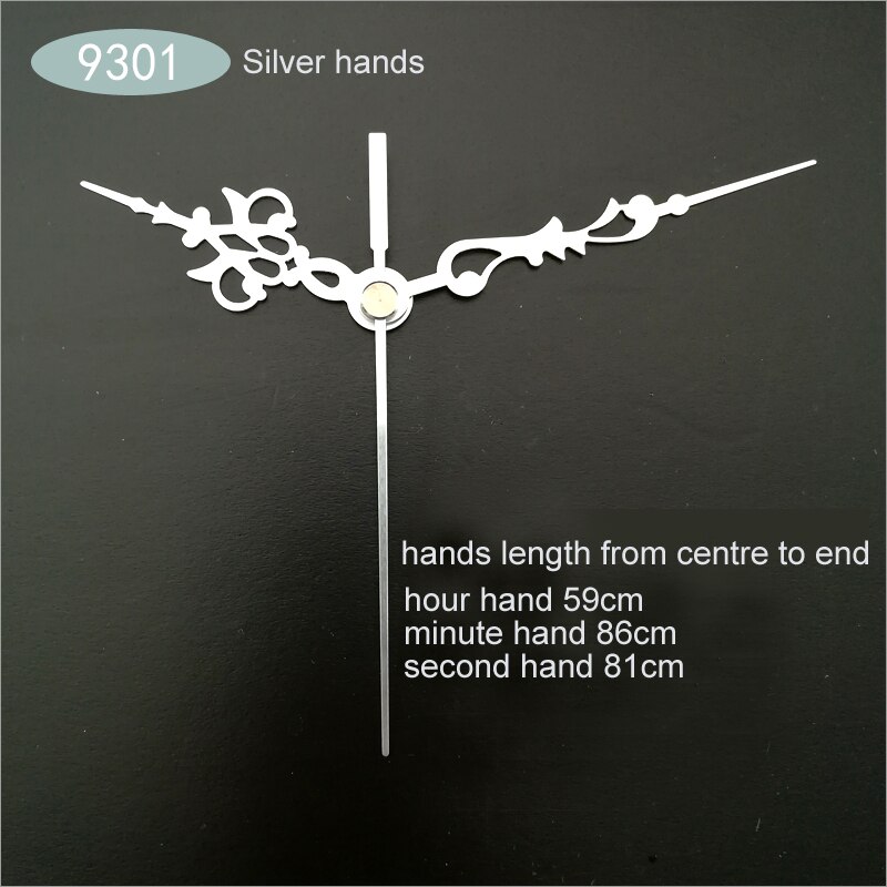 S As Zilveren Handen 9301 # (Gewoon Handen) diy Handen Metalen Aluminium Materiaal Quartz Klok Accessoire Diy Klok Kits