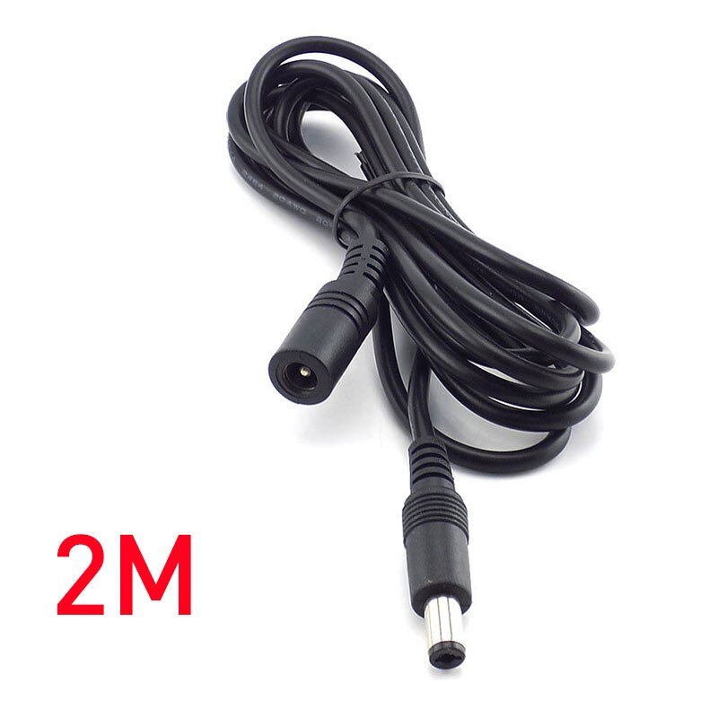 10M 5M 3M 2M 1M 5.5X2.1Mm Dc Power Connector Jack Adapter Lood cord 12V Kabel Dc Vrouwelijke Mannelijke Uitbreiding Externe Plug