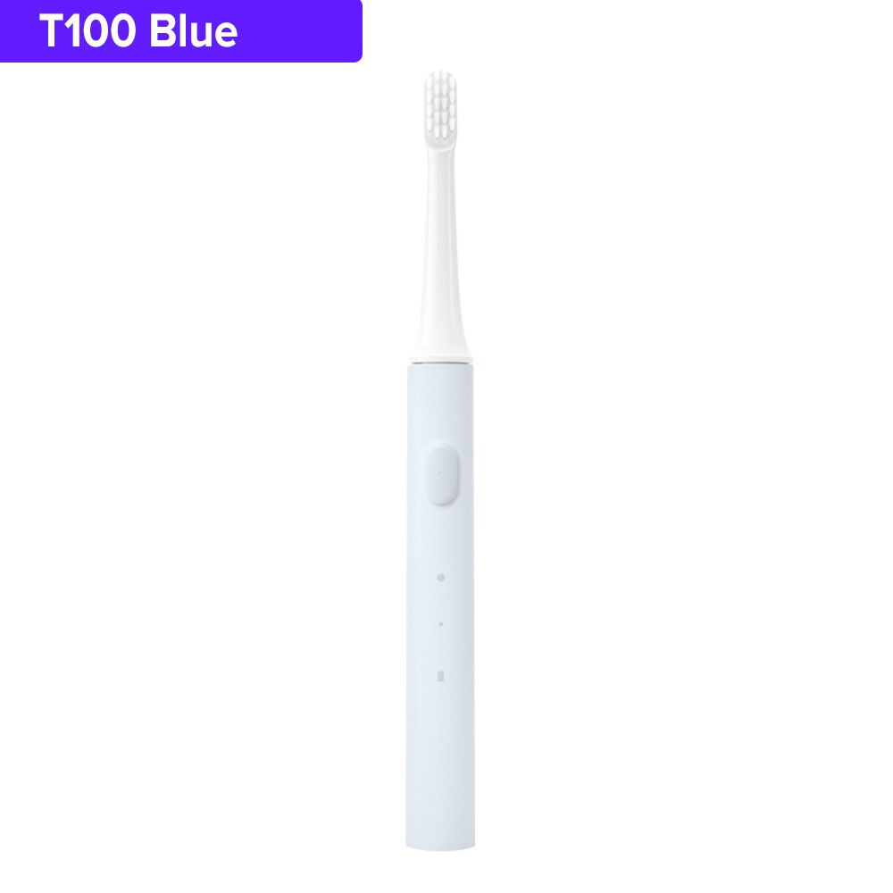 Xiaomi mijia  t100 sonisk elektrisk tandbørste voksen ultralyd automatisk tandbørste usb genopladelig vandtæt tandbørste: T100 blå