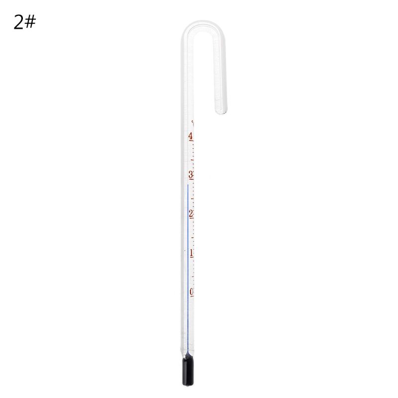 Aquarium u-vormige hangende glazen thermometer temperatuurmeter aquarium: Zwart