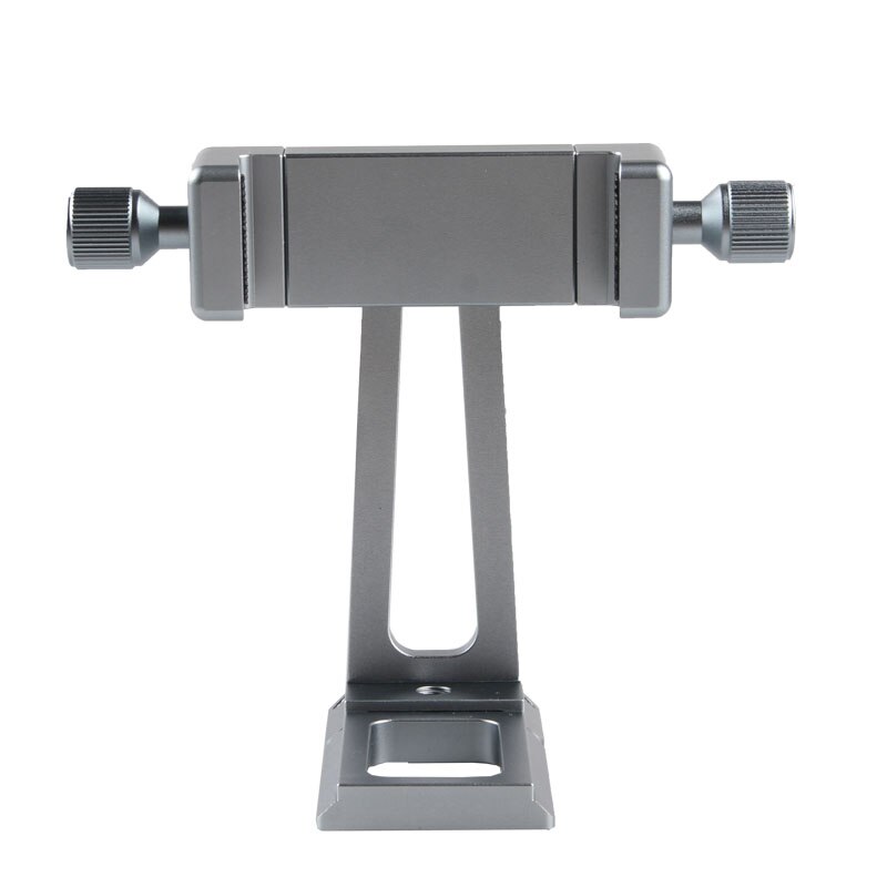 Adjustable Tripod Mount Adapter Vertical 360 Rotation Phone Clipper Stand for iPhone X 8 7 Huawei Samsung: Titanium