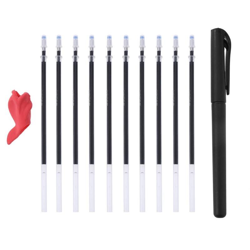 Magic Joke Ball Pen Invisible Slowly Disappear Ink within 5 Minutes Auto Vanishing Ink Erasable Pen Refills Kit Prank Rallies: Black