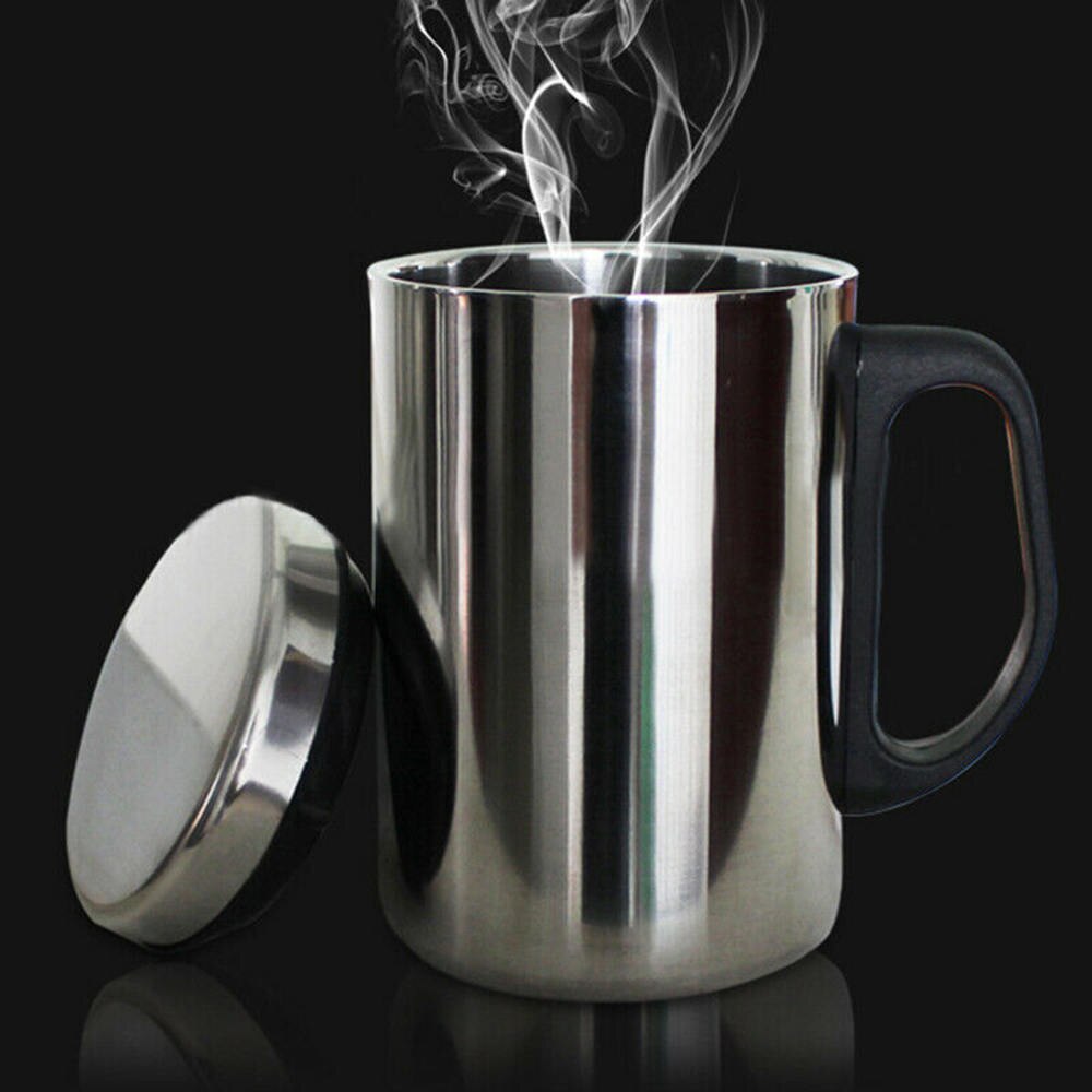 Metal Stainless Steel Double Wall Thermal Mug Insulated Coffee Tea Mug Water Cup Travel Water Thermal Bottle 350ml/500ml