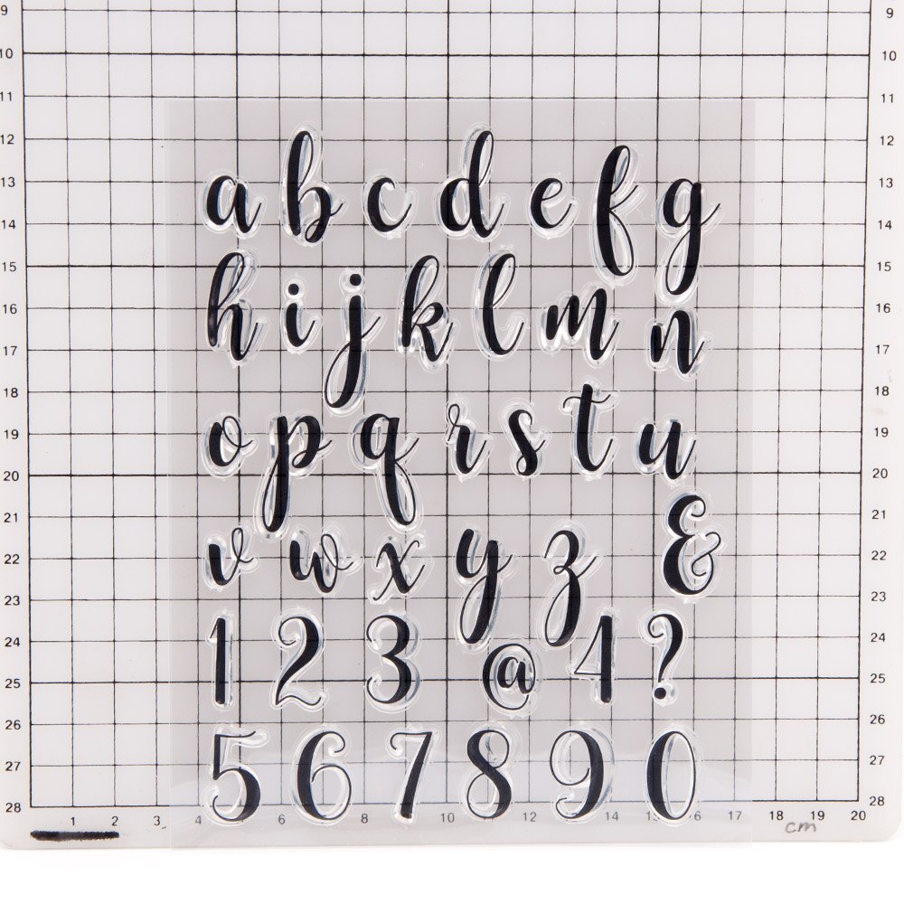 Sellos transparentes de goma con letras del alfabeto para manualidades, tarjetas de álbum de recortes, sellos transparentes, fabricación de papel de álbum, adornos para manualidades