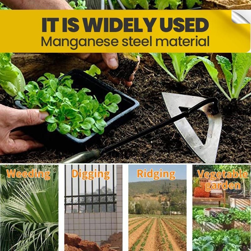 All-Staal Gehard Hollow Schoffel Handheld Wieden Hark Planten Plantaardige Boerderij Tuin Landbouw Tool Wieden Accessoires