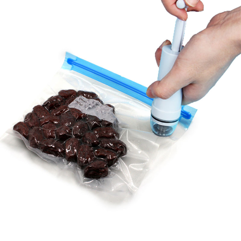 Keuken Sous Vide Vacuüm Sealer Voedsel Saver Tassen Mini Hand Luchtpomp Herbruikbare Vlees Vegatable Verpakking Zak 22X21cm 22X29Cm 35x50cm