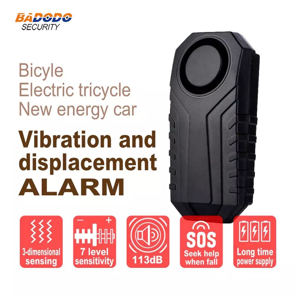 Bicycle Lock Anti-theft anti-lost Wireless Remote Control Vibration detector sensor alarm for electric bicycle motorcycle