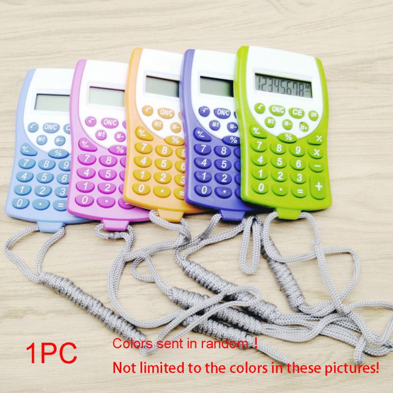 Office Mini Scientific Calculator School Student Multifunctional Clock Calculator with strap