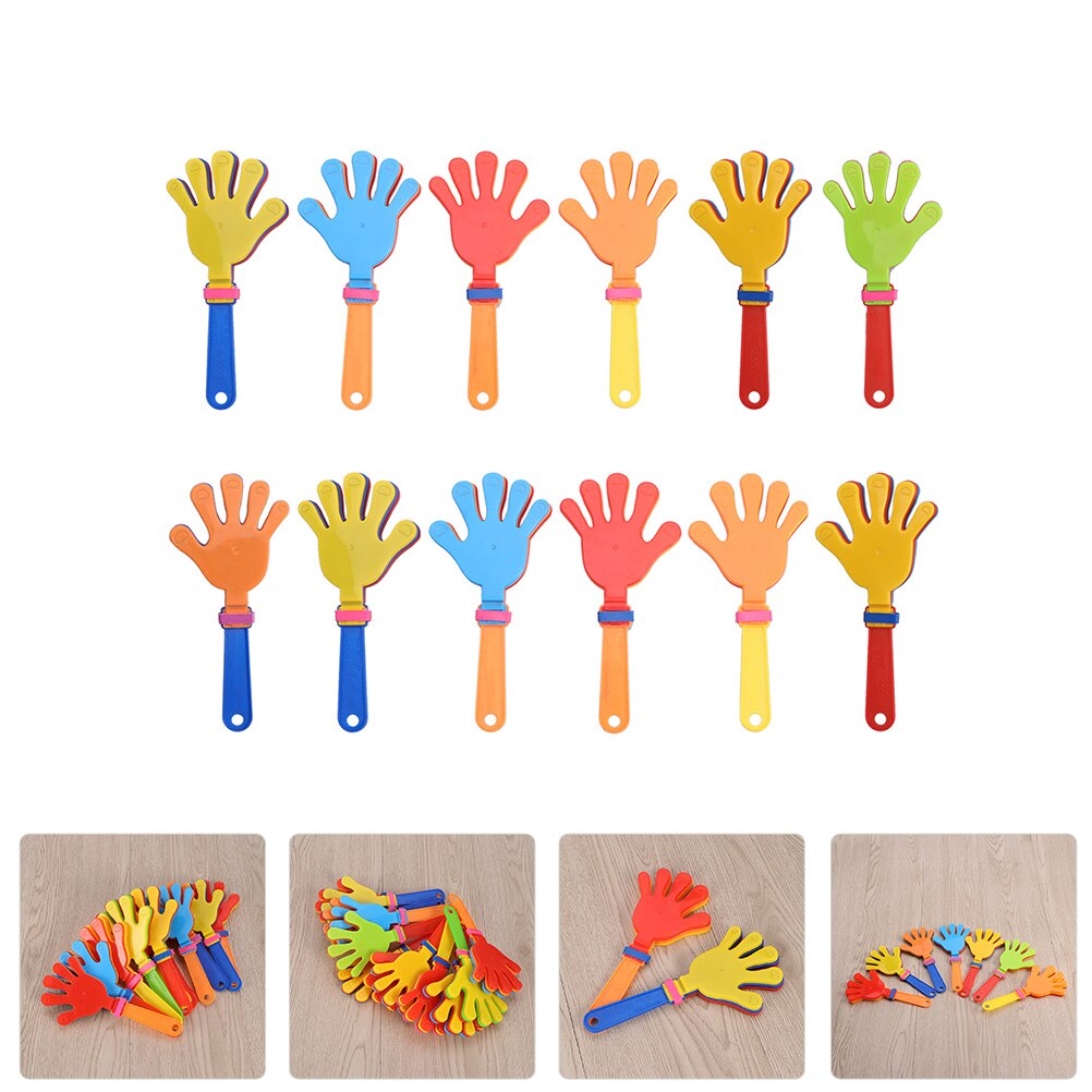 24pcs Hand Clappers Plastic Clapping Device Clapping Hands Party Accessories