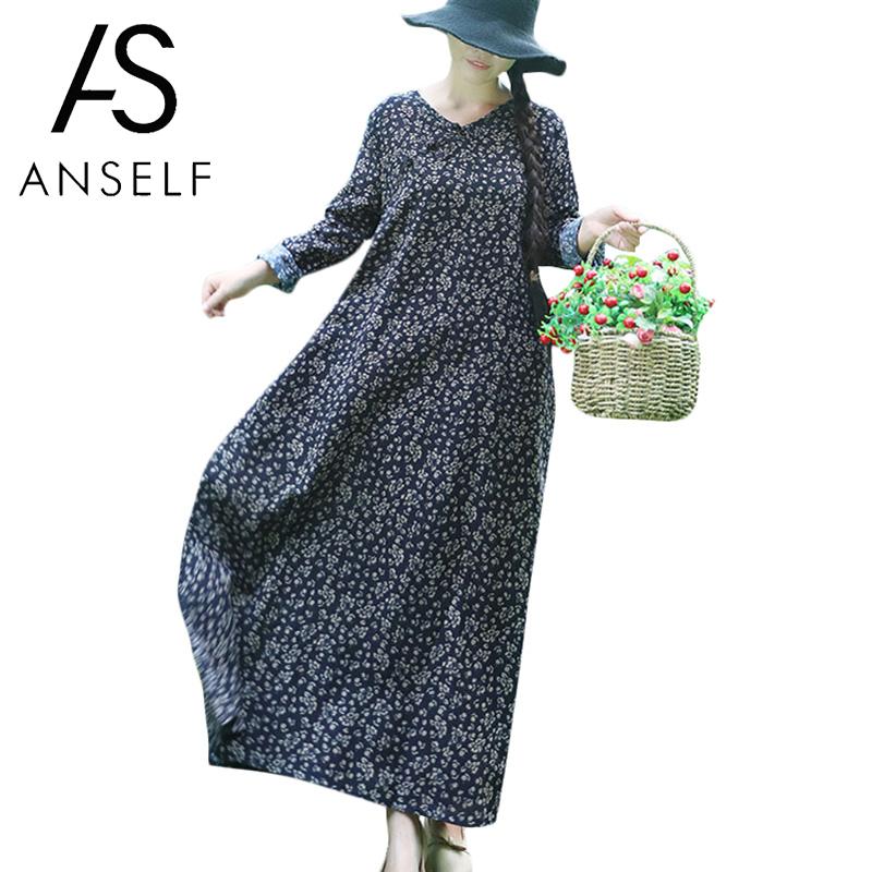 Heidi | Maxi-jurk Met Vintage Bloemenprint