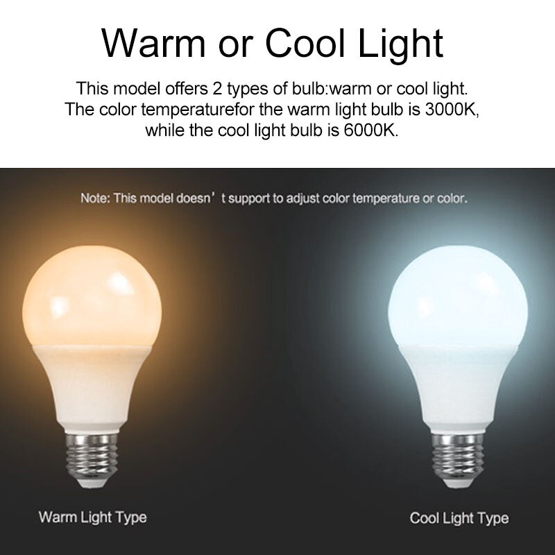 Smart WiFi Light Led Bulb E27/E26 Dimmable Lamp 9W App Vioce Control Work With Alexa Google Assistant LED Bulbs For Home