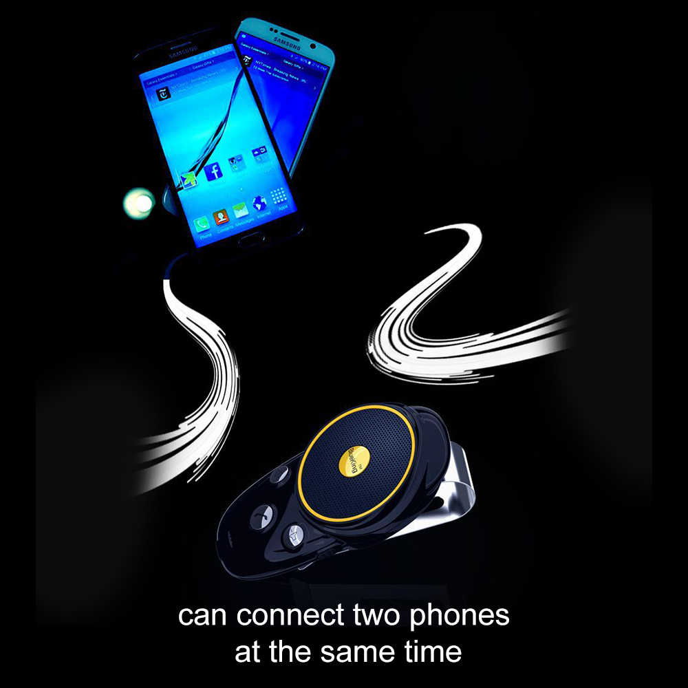 Håndfri bluetooth bilsæt solskærm klip højttaler telefon auto trådløs højttalertelefon bilsæt til telefon håndfri