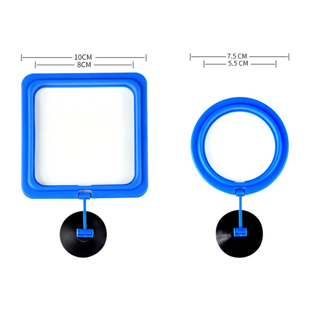 1PCS aquarium floating fish feed feeding ring fish tank aquarium floating food tray feeder buoyancy suction cup