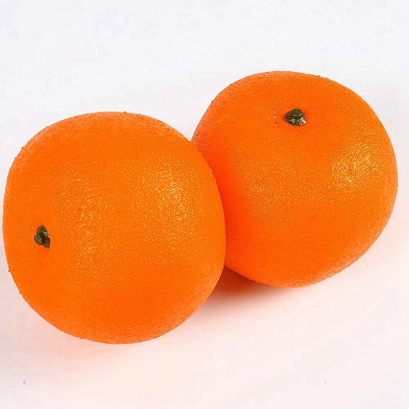 4 Stuks Foam Simulatie Oranje Fruit & 8 Stuks Kunstmatige Nep Citroenen Limoenen Fruit Geel + Groen