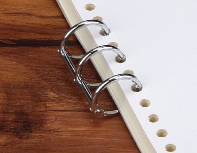 2 uds DIY espiral de Metal Binder inoxidable pinza para Carpeta de acero Carpeta de archivo Clip suelto-anillo de la hoja Clip para Notebook libro diario: silver 2pcs / Inner diameter 3.0cm