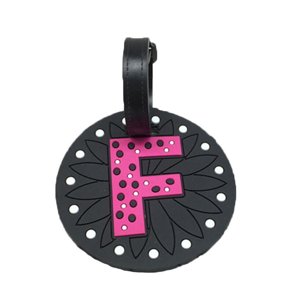 Letter Travel Accessories Luggage Tag Cartoon Silica Gel Suitcase ID Address Holder Baggage Boarding Tag Portable Label: style 04