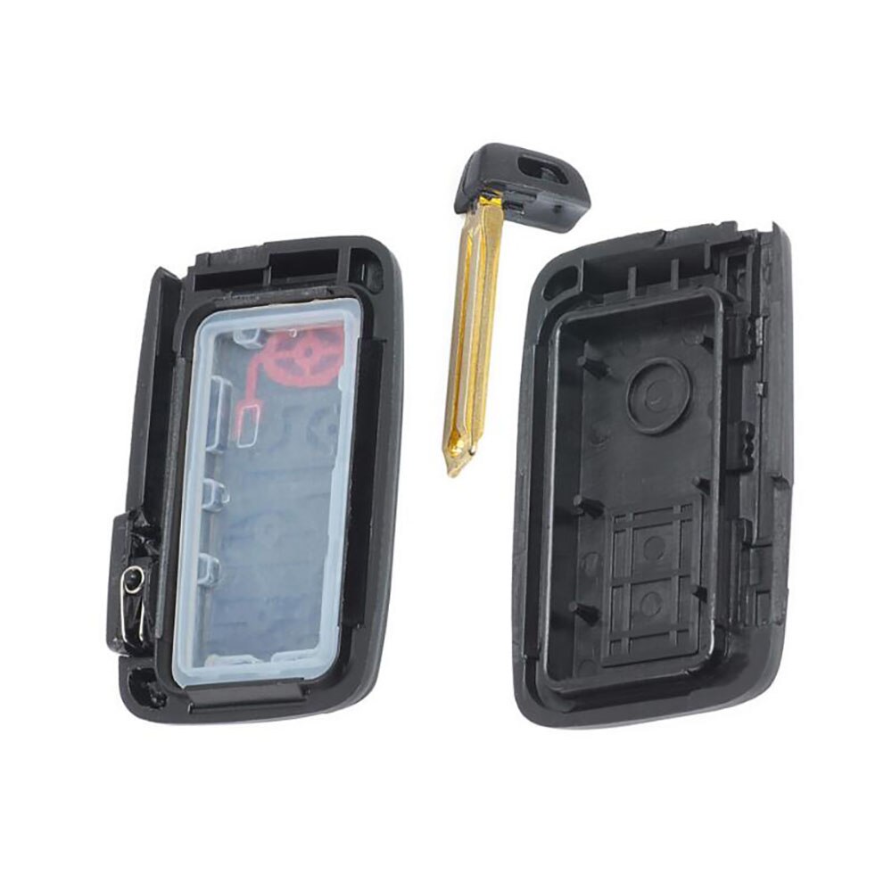 Voor Toyota Prius Land Cruiser Vervanging Remote Autosleutel Shell Case Fob 2/3/2 + 1/3 + 1 Knop met Ongesneden Blad HYQ14AAB Zwart