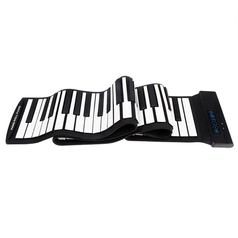 Flexible 88 teclas Flexible Usb enrolladas Roll-Up teclado Piano Electrónico