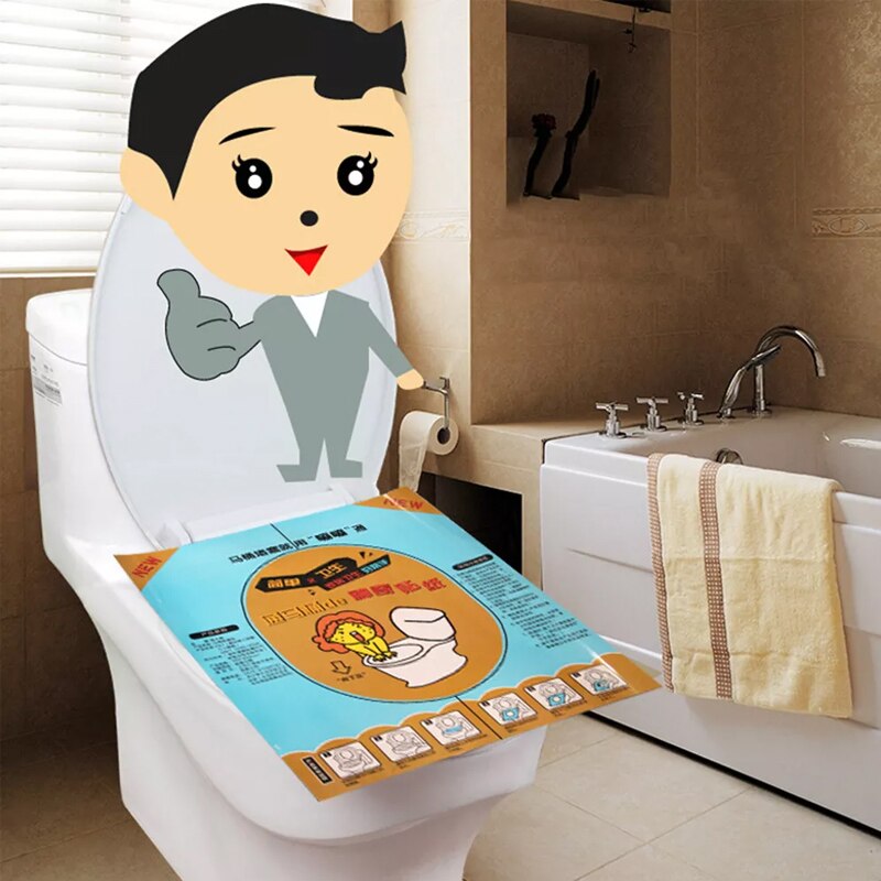 1Pc Toilet Sticker Plunger PET Toilet Cleaning Tools Transparent Sticker Toilet Dredging Post Household Portable Accessories