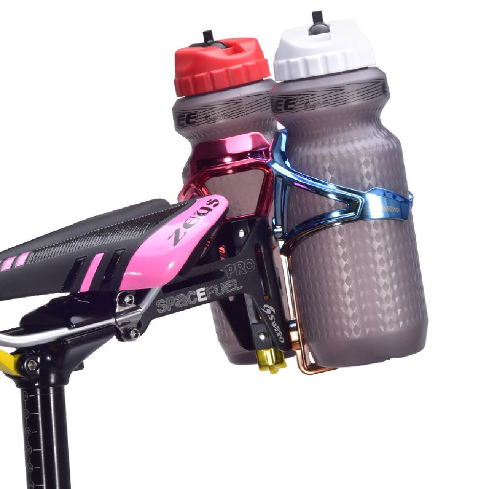 Double Bottle Cage Bottle Cage Installed Behind The Bicycle Saddle Bicycle Seat Cage Can Install CO2 Gas Cylinder Bicycle Saddle