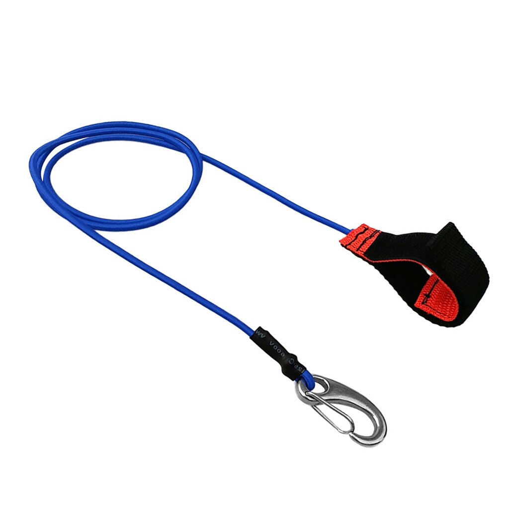 Kayak canoa remo Correa tabla de surf cuerda anclaje de seguridad remo soporte de barra de pesca para barco cordón mosquetón gancho Paddle Board: Blue