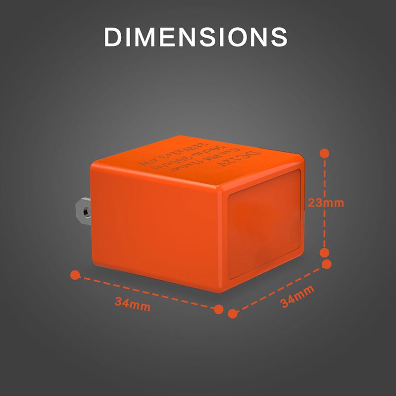 2Pin Motorcycle LED Flasher Relay Adjustable Frequency of Turn Signal Blinker Indicator Flasher Relays For Motorbike Accessories