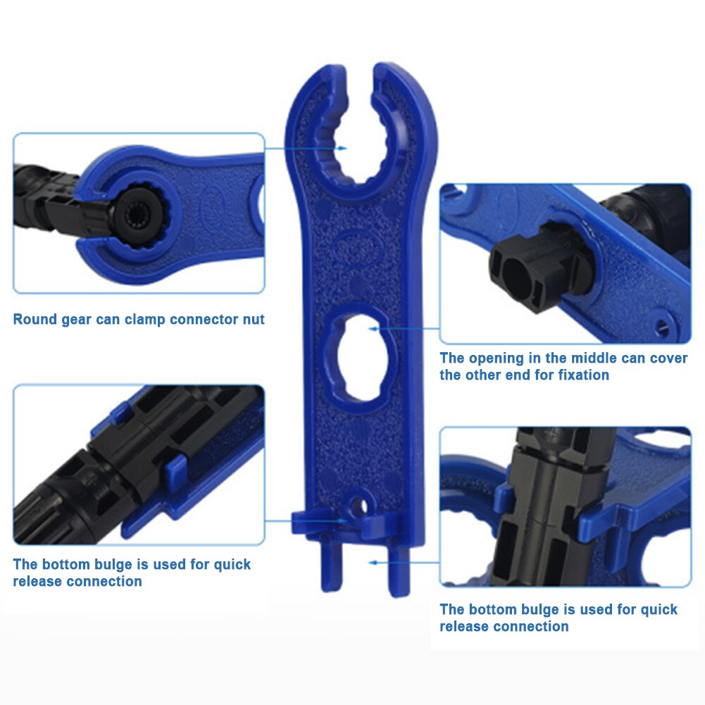 6 In 1 Carbon Steel Electrical Spanners Solar Crimping Tools Set Wire Stripper Storage Bag Cable Connectors Pliers