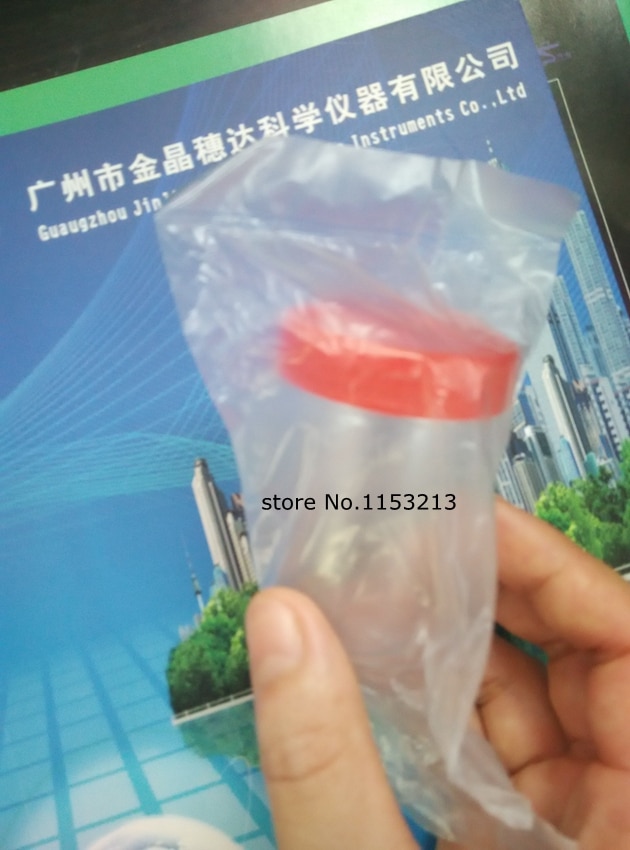 50 pcs/pack 40ml Plastic vials screw cover Plastic Urine Container Cup sputum cup EO-Steriled with individal package Height 55mm