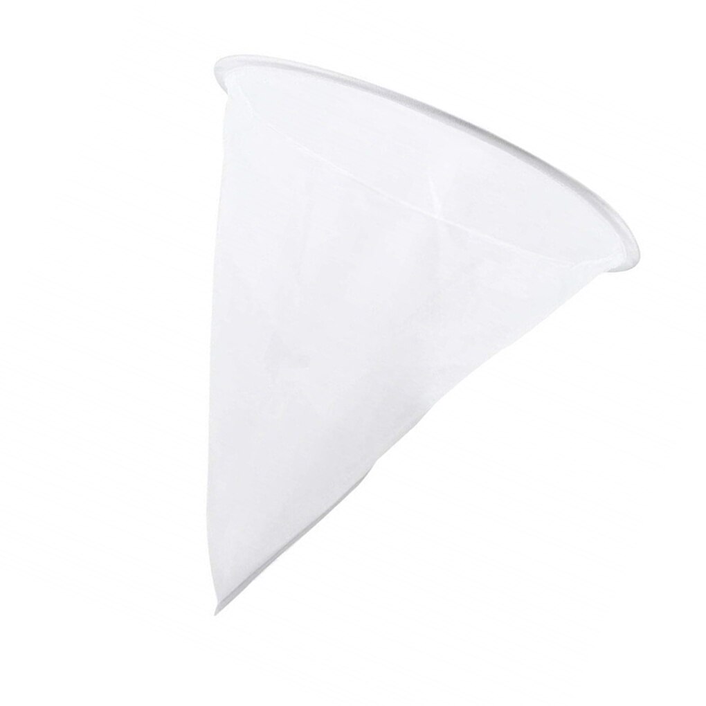 Honey Filter Mesh Nylon Cone-shape Beekeeping Strainer Fiber Bee Net Purifier White Beekeeping Tools Honey Purifier Equipment
