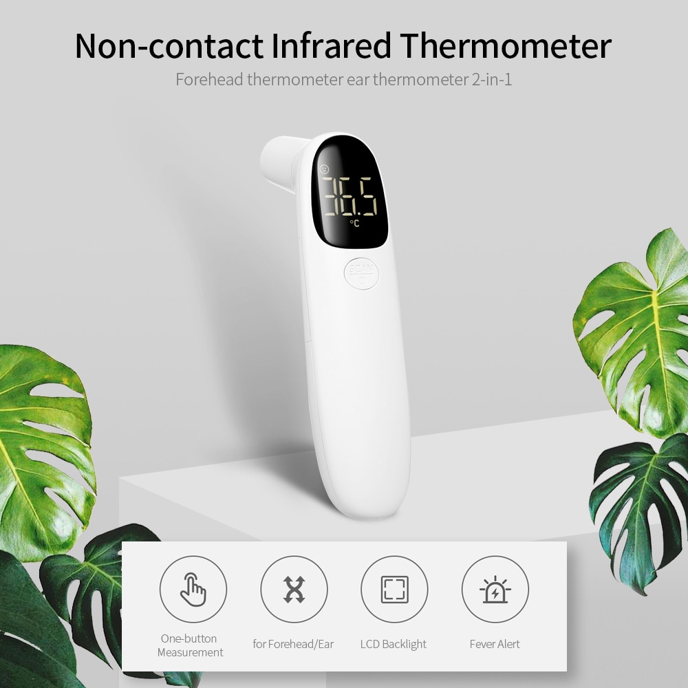 Handheld Electronic Thermometer Portable Forehead Thermometer Ear Thermometer High Precision Non-contact Infrared Thermometer