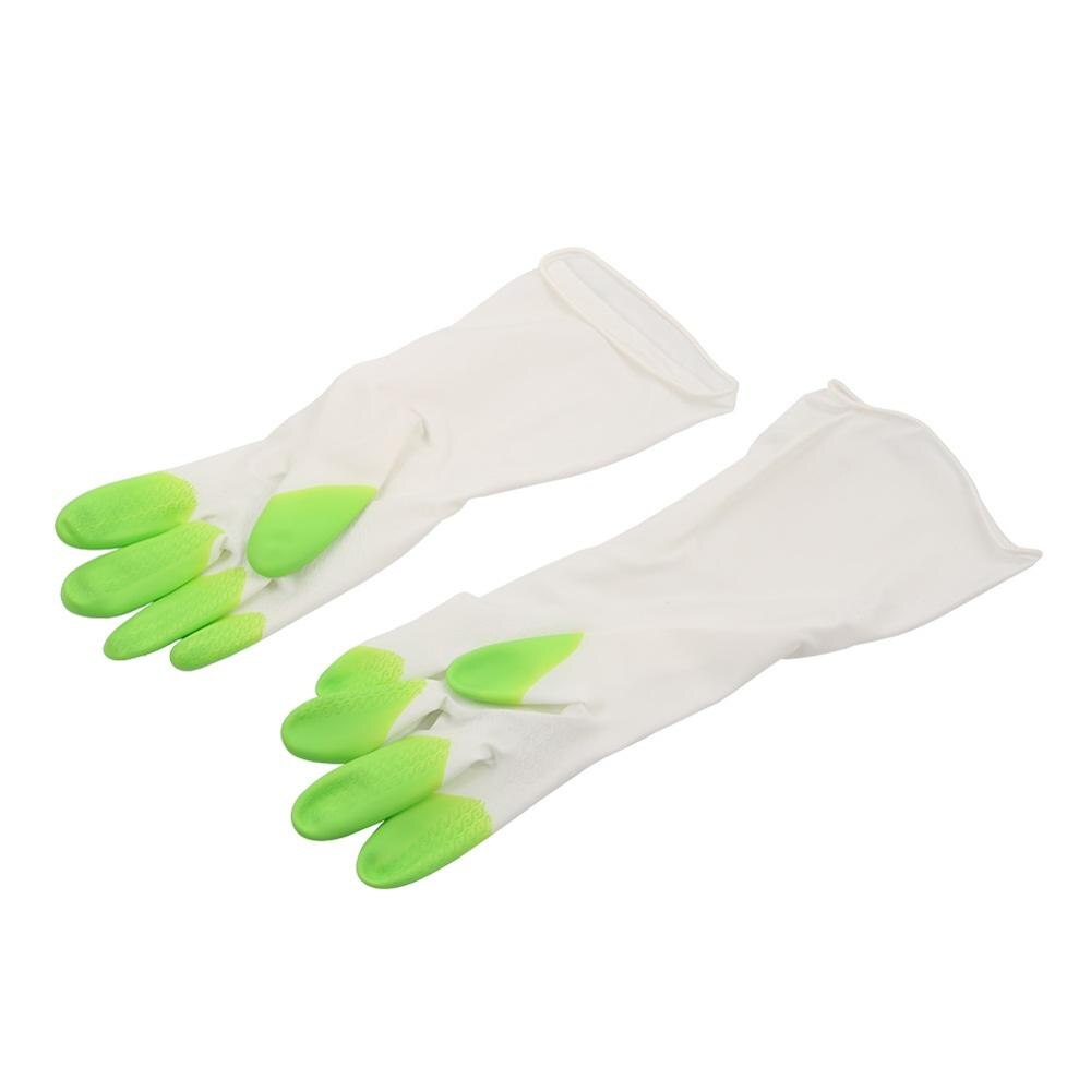 1 Pair Gardening Gloves Planting Digging Weeding Cropping Hand Protection Gloves Household Housework Cleaning Watering Tool: Green