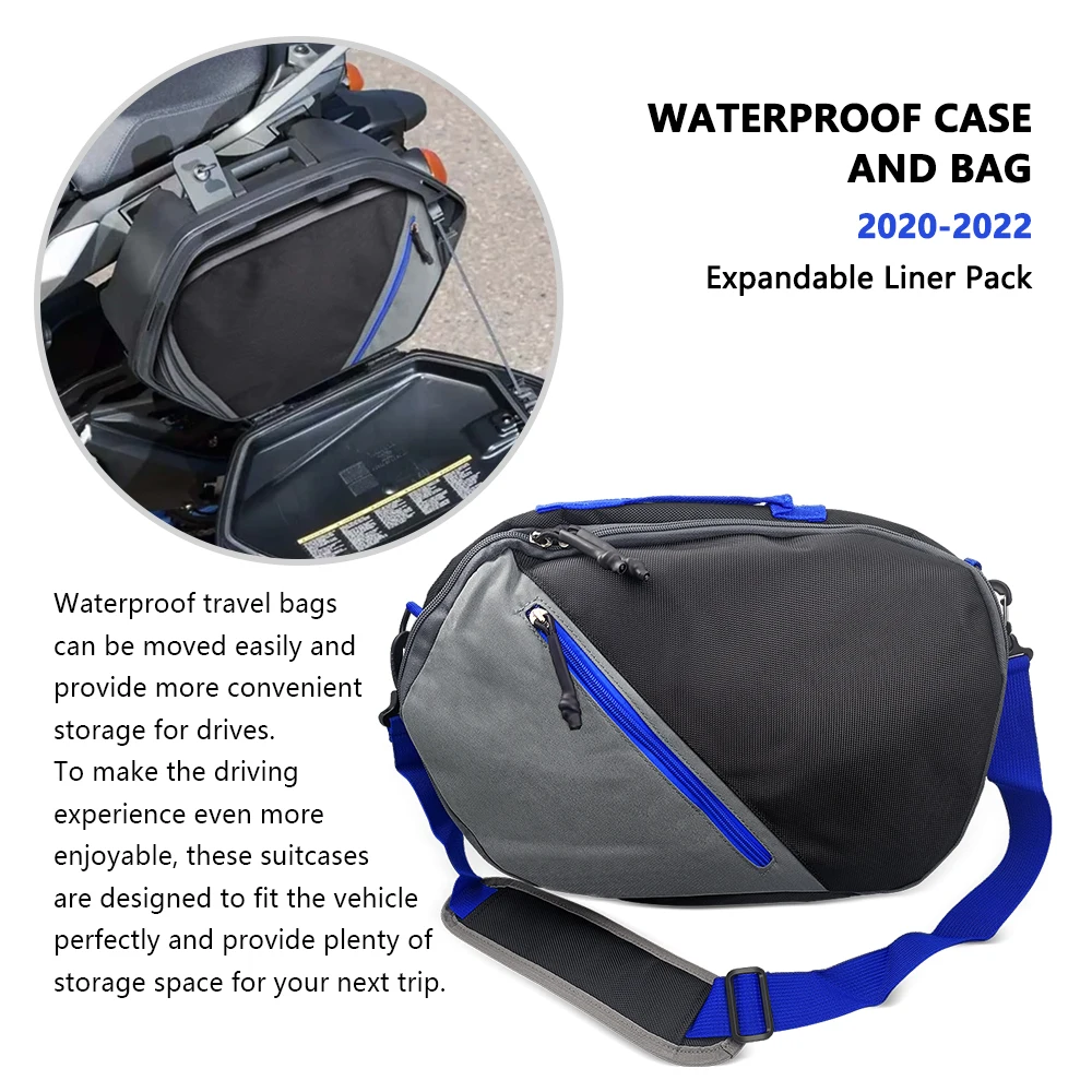 Bolsas de equipaje para motocicleta, bolsillos laterales, bolsas interiores expandibles negras Tracer900 para Tracer 9 GT TRACER 900GT