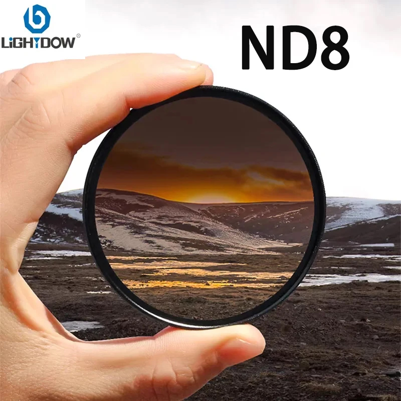 Filtro de lente de cámara Lightdow 6 en 1 Kits UV + CPL + FLD + ND 2 4 8 49mm 52 55 58 62 67 72 77 82 para lente de cámara Cannon Nikon