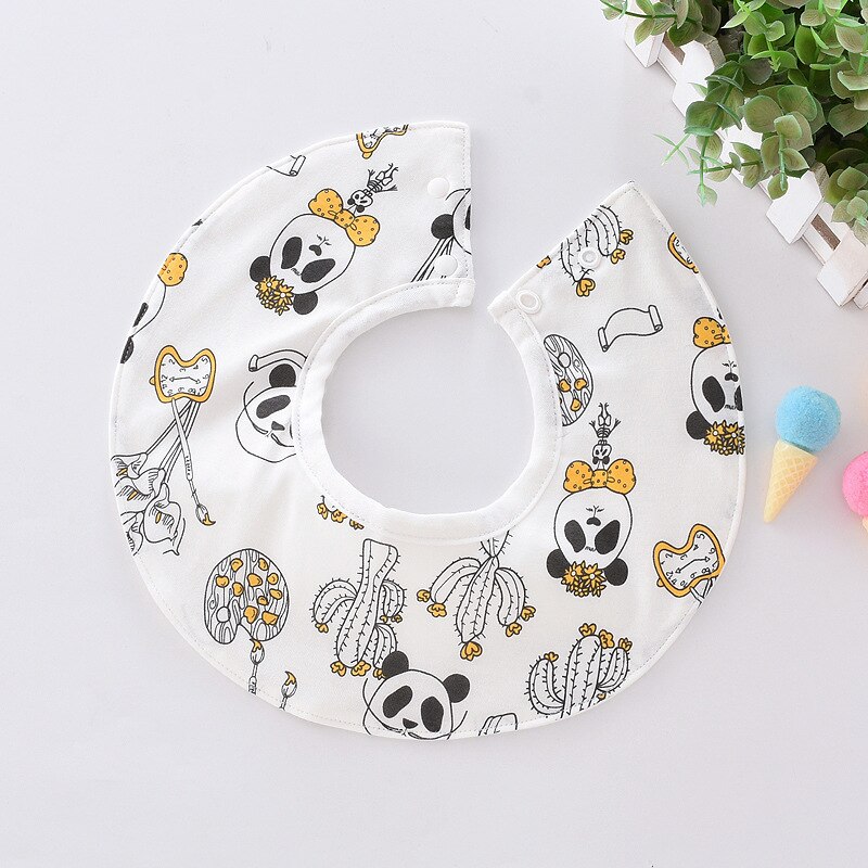 Baby Lätzchen Wasserdicht infant Baumwolle Gecko panda giraffe firefly Tier Baberos Bandana Lätzchen: WHT069C