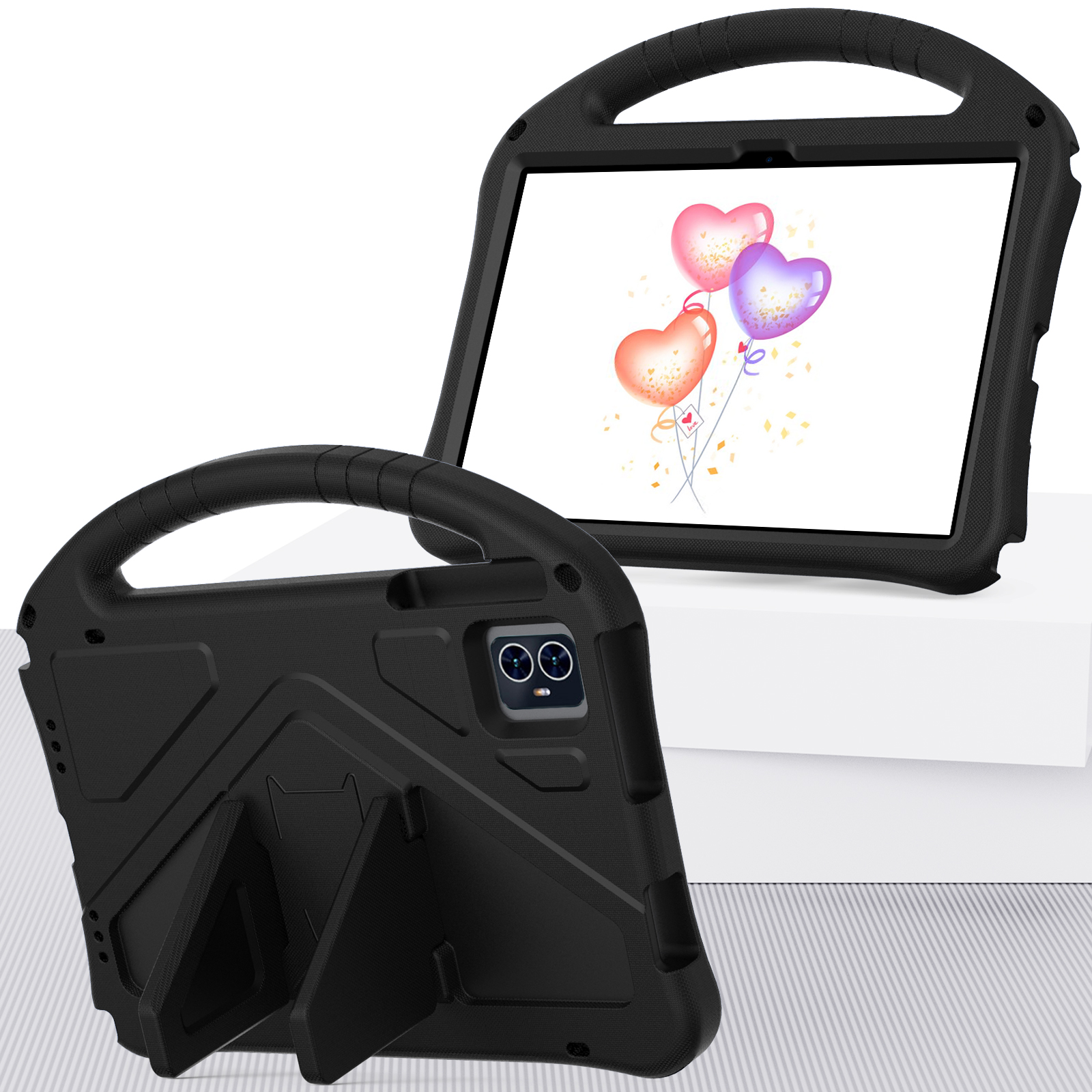 Til acer iconia tab  m10 10.1 " tablet-pc-etui, børnesikkerhed, stødsikkert eva-skum, bærbart cover med bagstøtte: Kamel