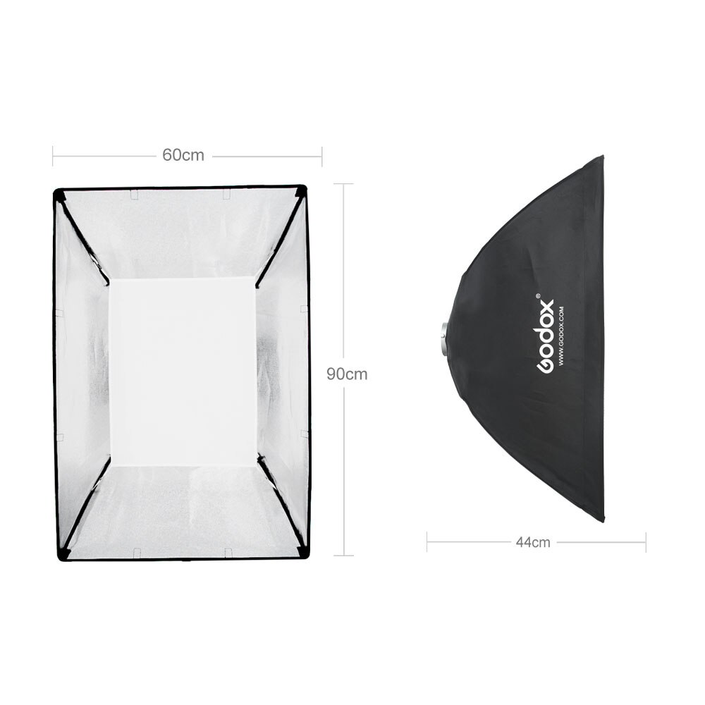 Godox – boîte à lumière rectangulaire en nid d&#39;abeille 60x90cm, 24x35 pouces, boîte à lumière Portable avec monture Bowens pour Flash de Studio