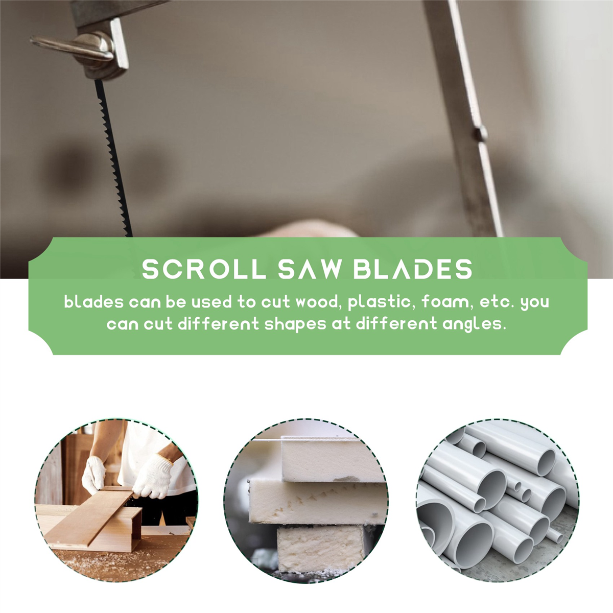 36 st rullsågblad 127mm strängsågblad i kolstål med tvärstift 15/18/24 tänder standard finsågblad