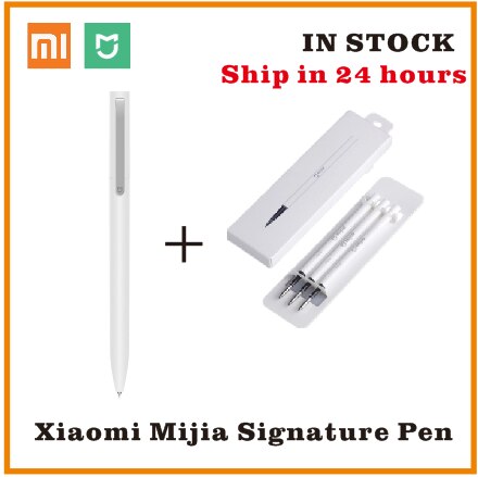 Originele Xiao mi mi jia teken pen Mi Pen 9.5mm Pen ondertekening premec Glad Zwitserland REFILL Mi Kuni Japan inkt (Zwart/Blauw) beste Cadeau