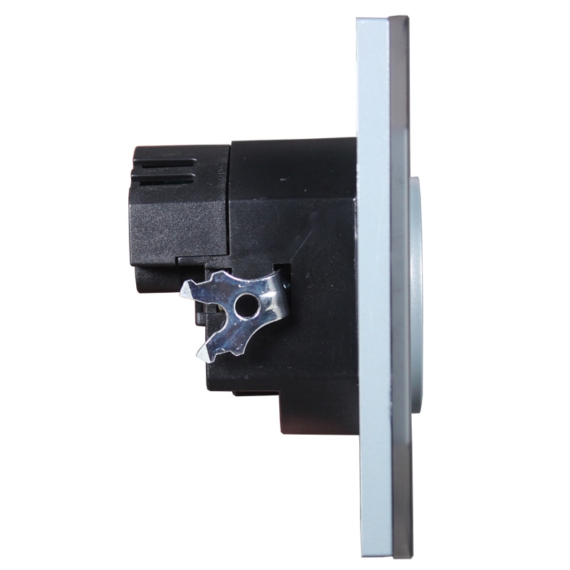 USB Wall Socket charger Double USB Port 5V 2A usb wall outlet Grey Acrylic GGF5-01