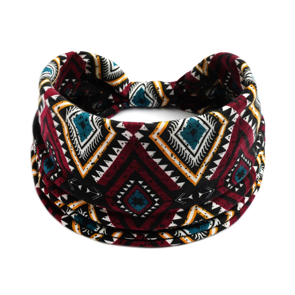 Bedrukte dames haarbanden zomer meisjes hoofdbanden elastische bandana's hoofddeksels voor sport tulband elastische haarband haaraccessoires: 5