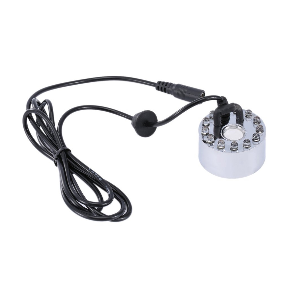 12 LED fontaine éclairage rétro-éclairage pour fontaines étang brume créateur brumisateur eau coloré lumière atomiseur ultrasons brume