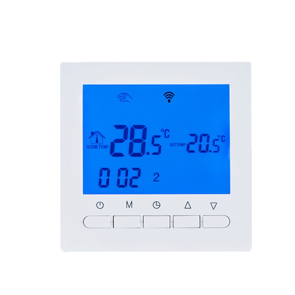 Vancoo Wifi Gas Boiler Thermostat Digital Temperature Wireless Touch Screen LCD Display Mobile Phone Program Thermoregulator: BOT-313WIFI-BL