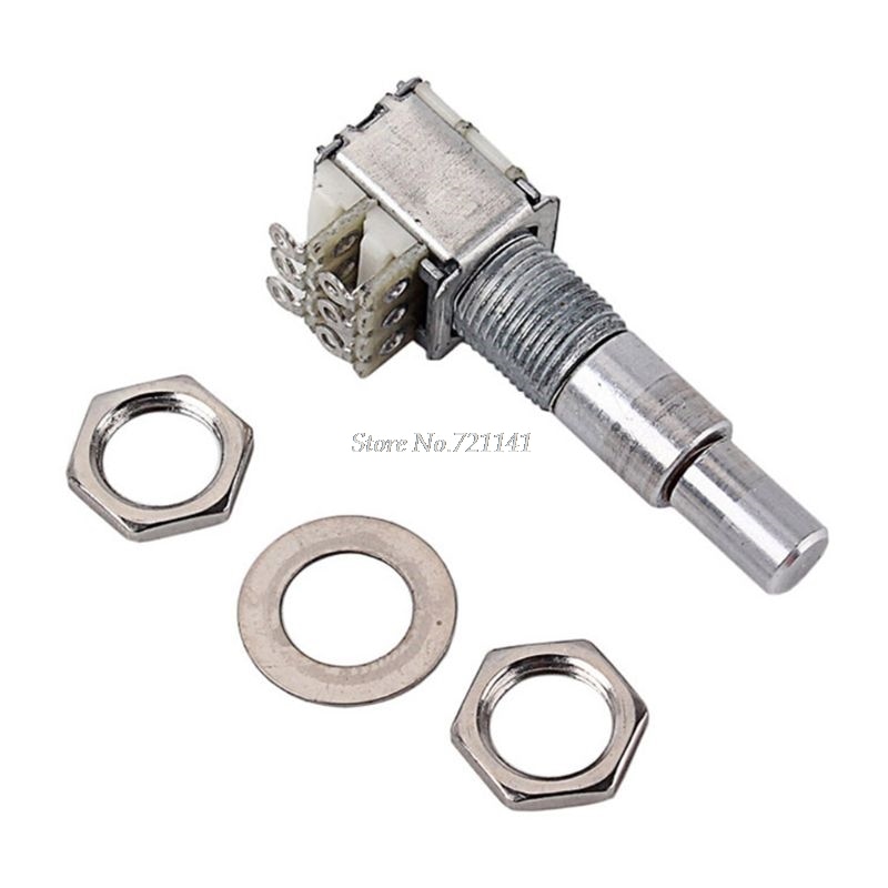 Potentiometer For Guitar Bass Mini Dual Pots Stacked Concentric Potentiometer Center Detent B50K &Whosale