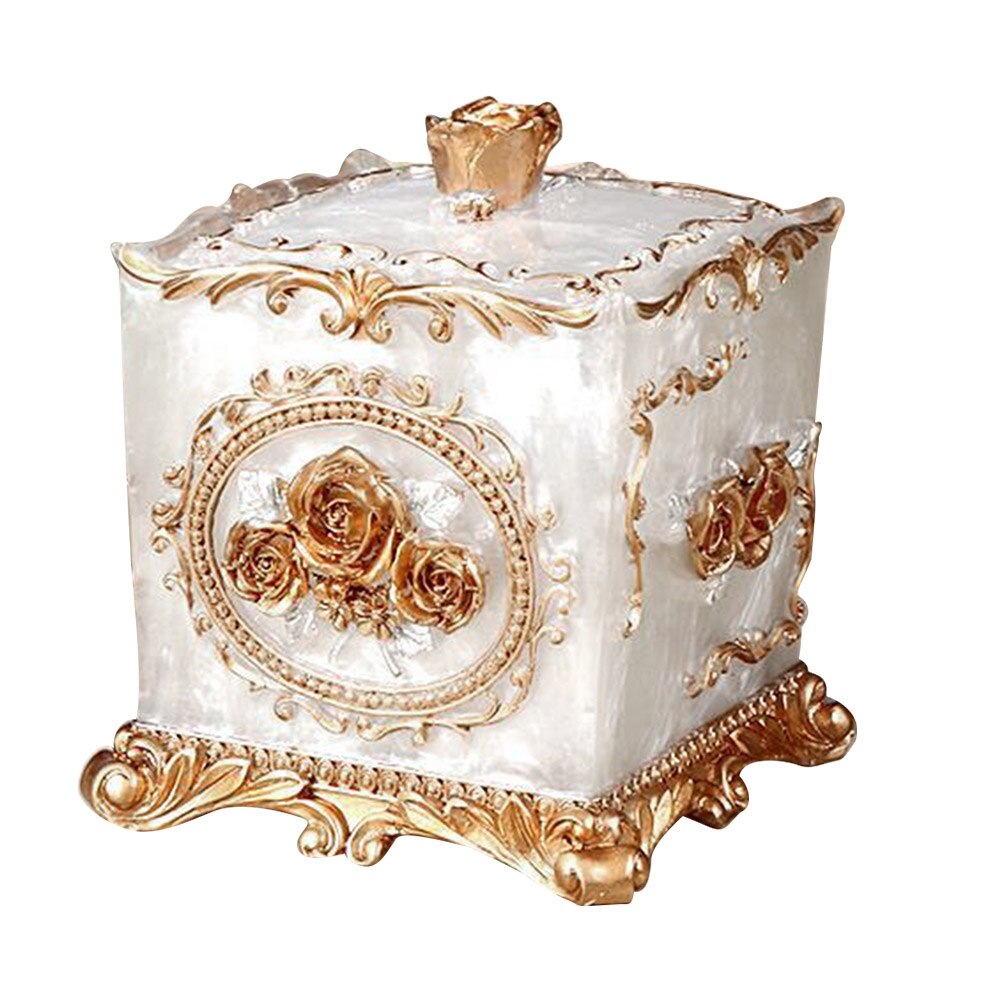 Toothpick Holder Party Cute Square Round Bars Home Kitchen Vintage Restaurant Container European Style Cotton Swab Resin