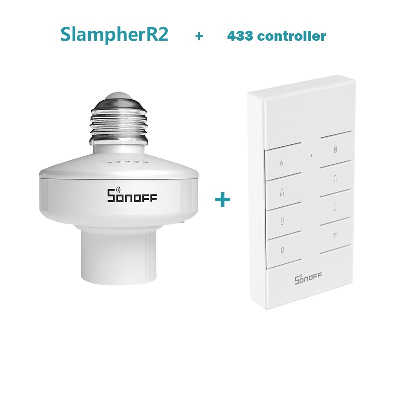 Itead Sonoff Slampher R2 E27 Wifi Lamp Houder Lichtschakelaar Smart Lamphouder Werkt Met Sonoff RM433 Alexa Google Thuis: SlampherR2 and 433