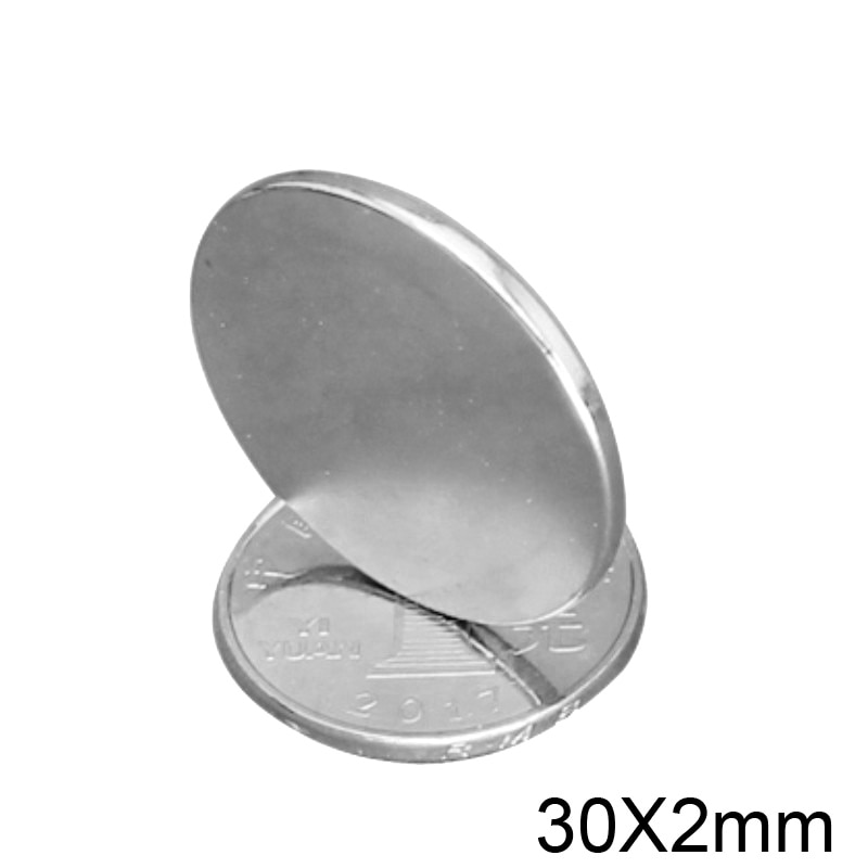 2/5/10/20/50 Pcs 30X2 Mm Zoeken Grote Diameter Magneet 30 Mm X 2 Mm Bulk Ronde Magnetische 30X2 Mm Neodymium Disc Magneten 30*2 Circulaire 30