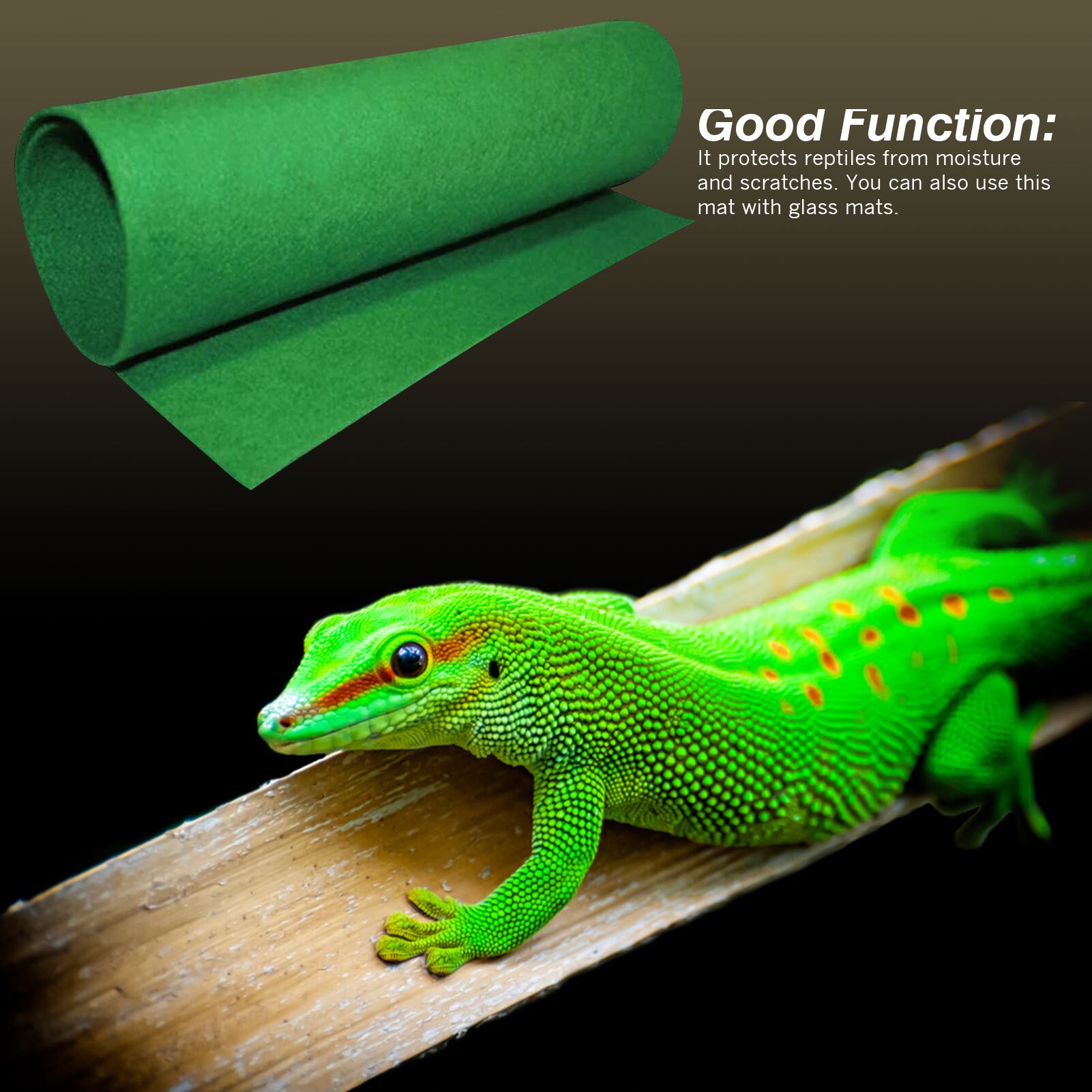Tapis de ramper en Fiber de haute technologie pour animaux de compagnie, Durable, hydratant, vert, pour aménagement paysager, tortue, serpent